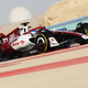 Valtteri Bottas drives his Alfa Romeo F1 car in Bahrain.